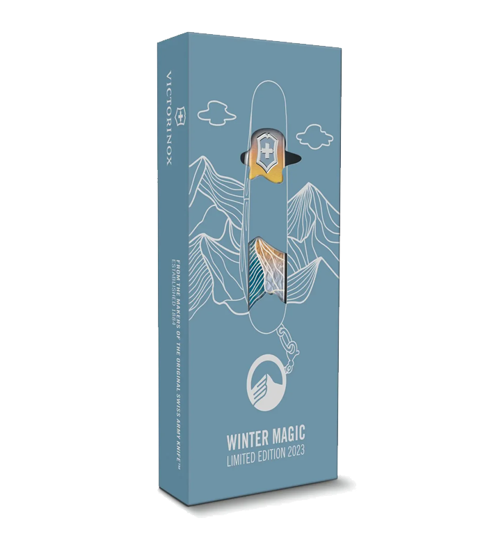 coltellino svizzero victorinox winter magic 3d limited edition dentro scatola