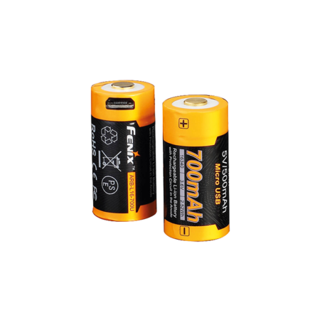 Batterie ricaricabili tramite usb per torce fenix