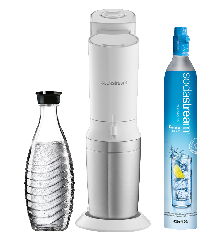Promozione Sodastream Crystal gasatore acqua frizzante e bottiglia vetro